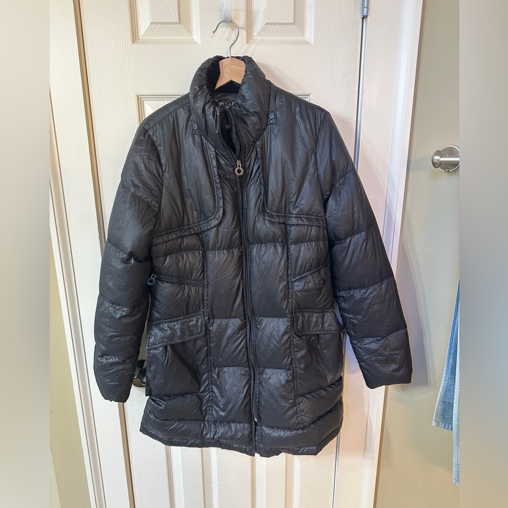 Calvin Klein Packable Down Jacket Women's Large Travel Warm Puffer